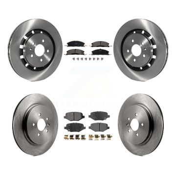 Front Rear Brake Rotor & Ceramic Pad Kit For Ford Explorer Flex Taurus Police Interceptor K8T-100974