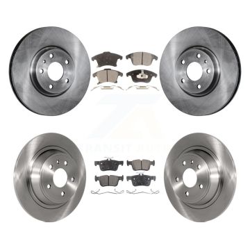 Front Rear Disc Brake Rotors And Ceramic Pads Kit For Ford Fusion Lincoln MKZ K8T-100975