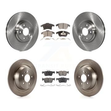 Front Rear Disc Brake Rotors And Ceramic Pads Kit For Ford Fusion Lincoln MKZ K8T-100976