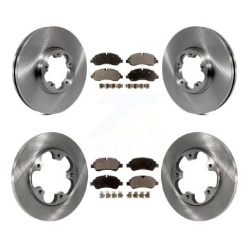 Front Rear Disc Brake Rotors Ceramic Pad Kit For Ford Transit-250 Transit-150 Transit-350 K8T-100980