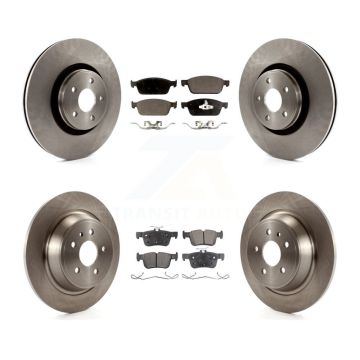 Front Rear Disc Brake Rotors And Ceramic Pads Kit For Lincoln MKC K8T-100984