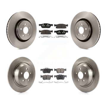 Front Rear Disc Brake Rotors And Ceramic Pads Kit For Ford Edge Lincoln Nautilus MKX K8T-100987
