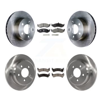 Front Rear Disc Brake Rotors And Ceramic Pads Kit For Jeep Grand Cherokee K8T-100988