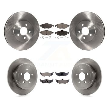 Front Rear Disc Brake Rotors And Ceramic Pads Kit For Chrysler Sebring Dodge Stratus K8T-100995