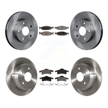 Front Rear Brake Rotor & Ceramic Pad Kit For Jeep Grand Cherokee With Teves ATE Caliper K8T-101001