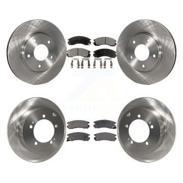 Front Rear Disc Brake Rotors And Ceramic Pads Kit For 2000 Mitsubishi Eclipse 3.0L K8T-101005