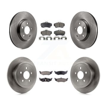 Front Rear Disc Brake Rotors And Ceramic Pads Kit For Chrysler PT Cruiser K8T-101010