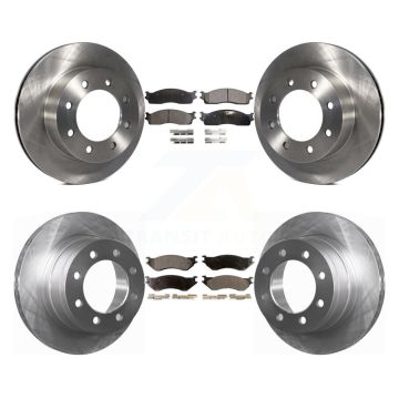 Front Rear Disc Brake Rotors And Ceramic Pads Kit For Dodge Ram 1500 3500 2500 K8T-101024