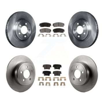 Front Rear Brake Rotor & Ceramic Pad Kit For Dodge Charger Chrysler 300 Challenger Magnum K8T-101027