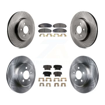 Front Rear Brake Rotor & Ceramic Pad Kit For Dodge Charger Chrysler 300 Challenger Magnum K8T-101030