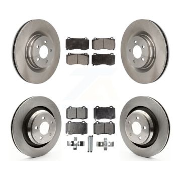 Front Rear Brake Rotor & Ceramic Pad Kit For Dodge Charger Chrysler 300 Challenger Magnum K8T-101033