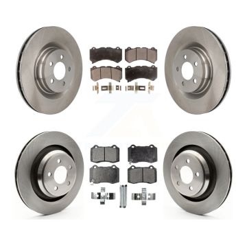 Front Rear Disc Brake Rotors And Ceramic Pads Kit For Dodge Challenger Charger K8T-101035