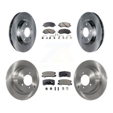Front Rear Brake Rotor Ceramic Pad Kit For Jeep Mitsubishi Patriot Lancer Compass Sebring K8T-101040