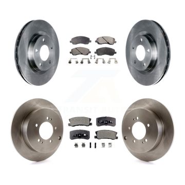 Front Rear Disc Brake Rotors And Ceramic Pads Kit For Mitsubishi Outlander K8T-101042