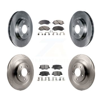 Front Rear Disc Brake Rotors And Ceramic Pads Kit For Mitsubishi RVR Outlander Sport K8T-101043