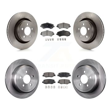 Front Rear Disc Brake Rotors And Ceramic Pads Kit For Jeep Liberty Dodge Nitro K8T-101048