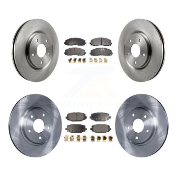 Front Rear Brake Rotors & Ceramic Pad Kit For Dodge Grand Caravan Journey Chrysler Town K8T-101059