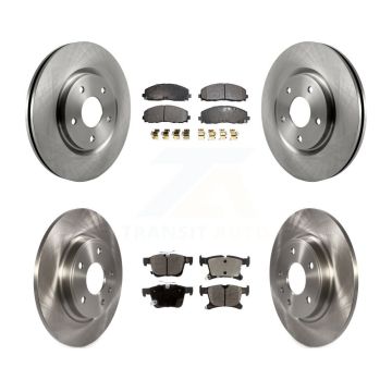 Front Rear Disc Brake Rotor & Ceramic Pad Kit For Chrysler Pacifica Grand Caravan Voyager K8T-101060