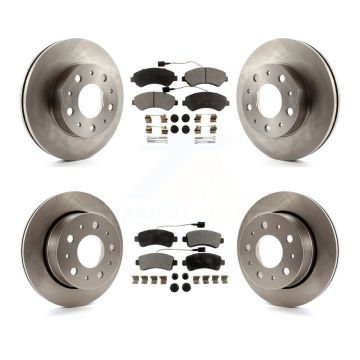 Front Rear Brake Rotor Ceramic Pad Kit For Ram ProMaster 2500 3500 1500 With Vented K8T-101064