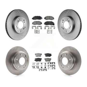 Front Rear Disc Brake Rotor Ceramic Pad Kit For Honda Odyssey Acura Legend RL Isuzu Oasis K8T-101067