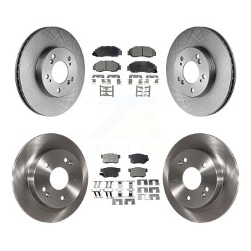 Front Rear Disc Brake Rotors And Ceramic Pads Kit For 1997-2001 Honda Prelude K8T-101069