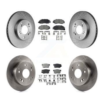 Front Rear Disc Brake Rotors And Ceramic Pads Kit For 1997-2001 Acura Integra Type R K8T-101070