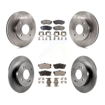 Front Rear Disc Brake Rotors And Ceramic Pads Kit For Nissan Sentra INFINITI G20 K8T-101073