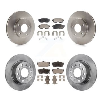 Front Rear Disc Brake Rotors And Ceramic Pads Kit For Nissan Maxima INFINITI I30 K8T-101075