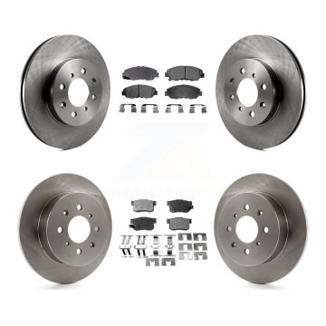 Front Rear Disc Brake Rotors And Ceramic Pads Kit For Honda Civic Acura EL K8T-101077