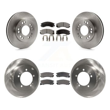 Front Rear Disc Brake Rotors And Ceramic Pads Kit For 1998 Eagle Talon AWD K8T-101086