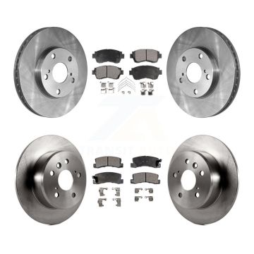 Front Rear Disc Brake Rotors And Ceramic Pads Kit For Toyota Camry Lexus ES300 K8T-101089