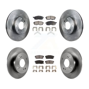 Front Rear Disc Brake Rotors And Ceramic Pads Kit For Nissan Sentra INFINITI G20 K8T-101100