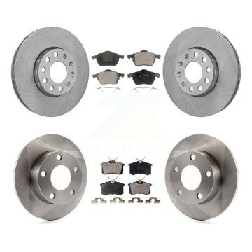 Front Rear Disc Brake Rotors And Ceramic Pads Kit For Volkswagen Passat Audi A4 K8T-101107