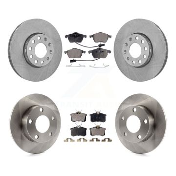 Front Rear Disc Brake Rotors And Ceramic Pads Kit For Volkswagen Passat Audi A4 K8T-101113
