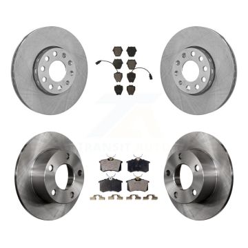 Front Rear Brake Rotor Ceramic Pad Kit For Volkswagen Passat FWD With Dual Piston Caliper K8T-101116