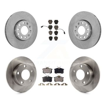 Front Rear Brake Rotors Ceramic Pad Kit For 02 Volkswagen Passat With Dual Piston Caliper K8T-101117