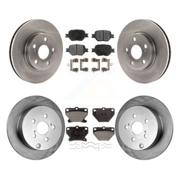 Front Rear Disc Brake Rotors And Ceramic Pads Kit For 2001 Toyota Celica GT K8T-101119