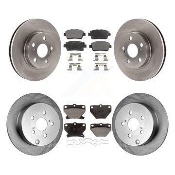 Front Rear Disc Brake Rotors And Ceramic Pads Kit For 2000 Toyota Celica GT K8T-101120