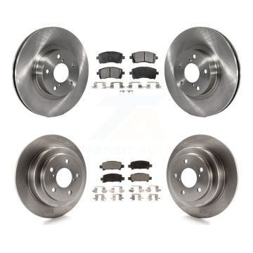 Front Rear Disc Brake Rotors And Ceramic Pads Kit For Subaru Forester Impreza K8T-101124