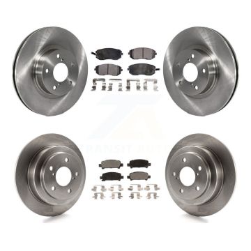 Front Rear Disc Brake Rotors & Ceramic Pad Kit For 2002-2003 Subaru Impreza Outback RS TS K8T-101127