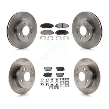 Front Rear Disc Brake Rotors And Ceramic Pads Kit For Honda Accord Acura CL K8T-101131