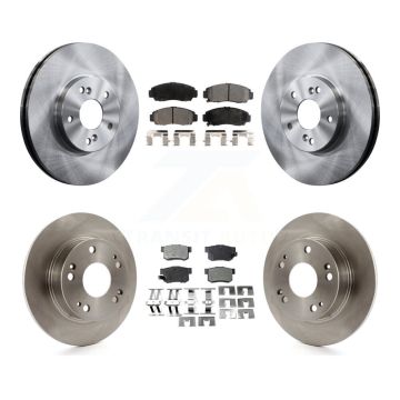 Front Rear Disc Brake Rotors And Ceramic Pads Kit For Honda Accord Acura TSX K8T-101155