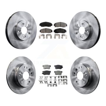 Front Rear Disc Brake Rotors And Ceramic Pads Kit For Acura TL K8T-101156