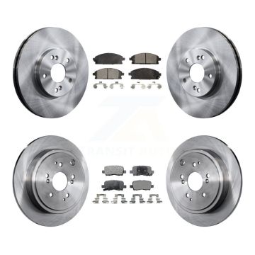 Front Rear Disc Brake Rotors And Ceramic Pads Kit For 2003-2006 Acura MDX K8T-101160