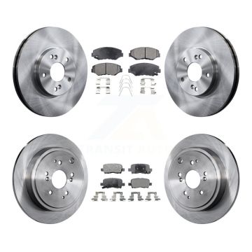 Front Rear Disc Brake Rotors And Ceramic Pads Kit For 2003-2008 Honda Pilot K8T-101161