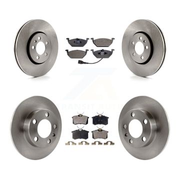 Front Rear Disc Brake Rotors And Ceramic Pads Kit For 2000-2001 Volkswagen Golf 2.0L K8T-101163