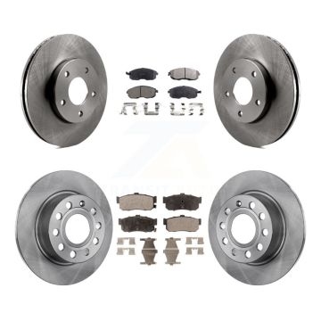 Front Rear Disc Brake Rotors And Ceramic Pads Kit For Nissan Maxima INFINITI I30 K8T-101172