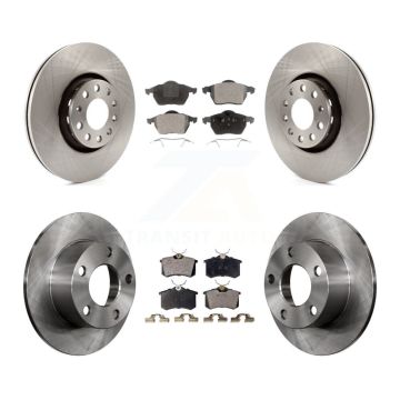 Front Rear Disc Brake Rotors And Ceramic Pads Kit For Audi A6 K8T-101176