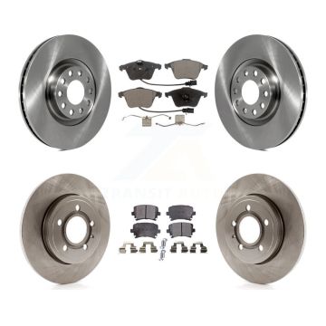 Front Rear Disc Brake Rotors And Ceramic Pads Kit For Audi A4 Quattro K8T-101194