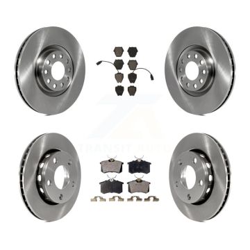 Front Rear Disc Brake Rotors And Ceramic Pads Kit For 2000-2001 Audi S4 K8T-101195